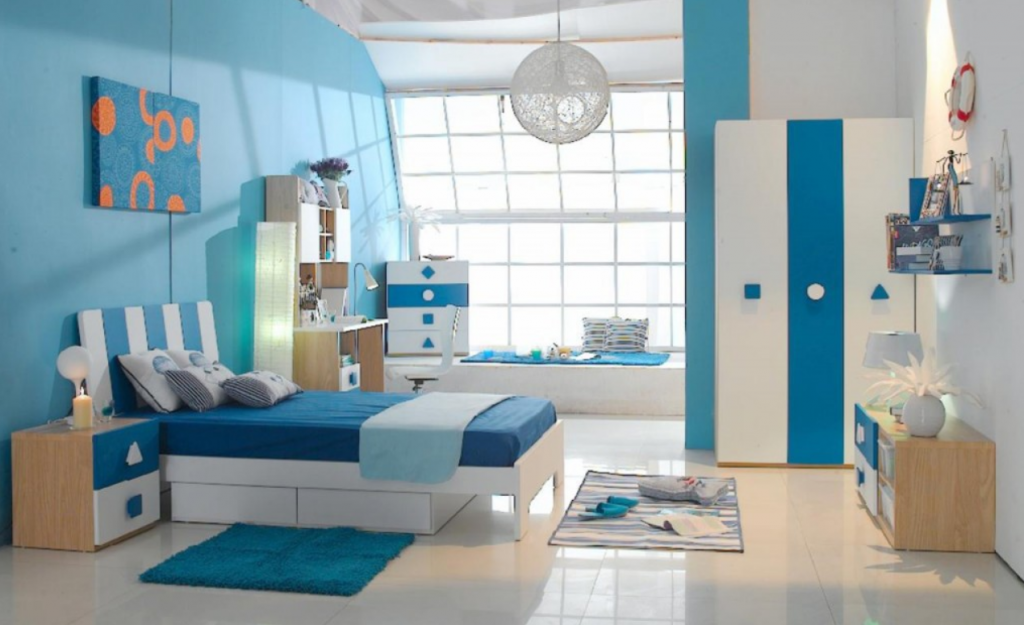 Warna Dinding Yang Tepat Untuk Rumah Tipe 36 warna biru