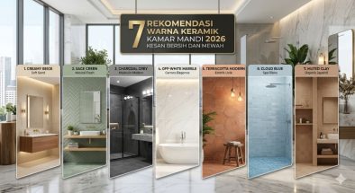 7 Rekomendasi Warna Keramik Kamar Mandi 2026 Kesan Bersih dan Mewah