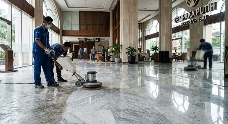 Jasa Poles Marmer Cempaka Putih Jakarta Pusat untuk Gedung, Kantor, Rumah, Apartemen, Tempat Ibadah dan Sarana Umum